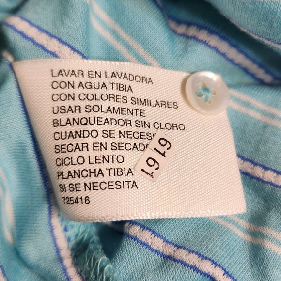 J. Ferarr Mens XXL NWT 100% Cotton Fitted Short Sleeve Button Up Turquoise - Picture 10 of 15